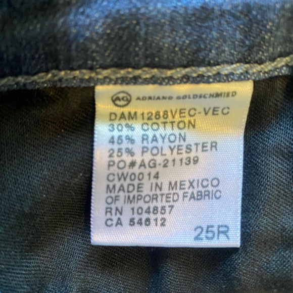 AG The Legging Super Skinny Jeans Distressed Blue Size 25R - Picture 5 of 5
